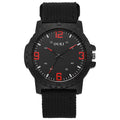 Trending fashion digital men's watch canvas strap quartz wristwatch - wholesale direct from manufacturer
