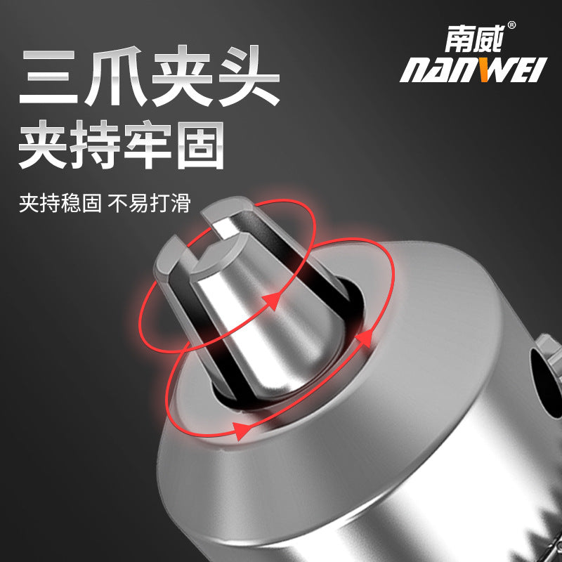 Nanwei metal ratchet self-locking drill chuck 13mm iron chuck wrench electric hammer electric drill adapter 10mm wholesale