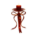 Red iron art candlestick base desktop ornament elegant nordic candle table decoration candlelight dinner props