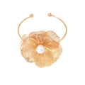 Flower ring wholesale european and american cross-border temperament exaggerated bracelet for women niche style high-end sense of hollow stacked layered bracelet