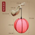Creative new chinoiserie wall lamp tv wall corridor aisle courtyard balcony bedroom bedside lamp stairs lotus wall lamp