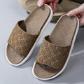 Women's summer slippers - versatile platform sandals for men and women - embossed chunky sole slides - fashionable and comfortable casual thong sandals