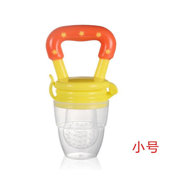 Factory custom baby bite children's complementary food fruit and vegetable Le Baobao silicone mesh bag pacifier feeding tableware