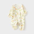 Tulip collar with partial button one-piece