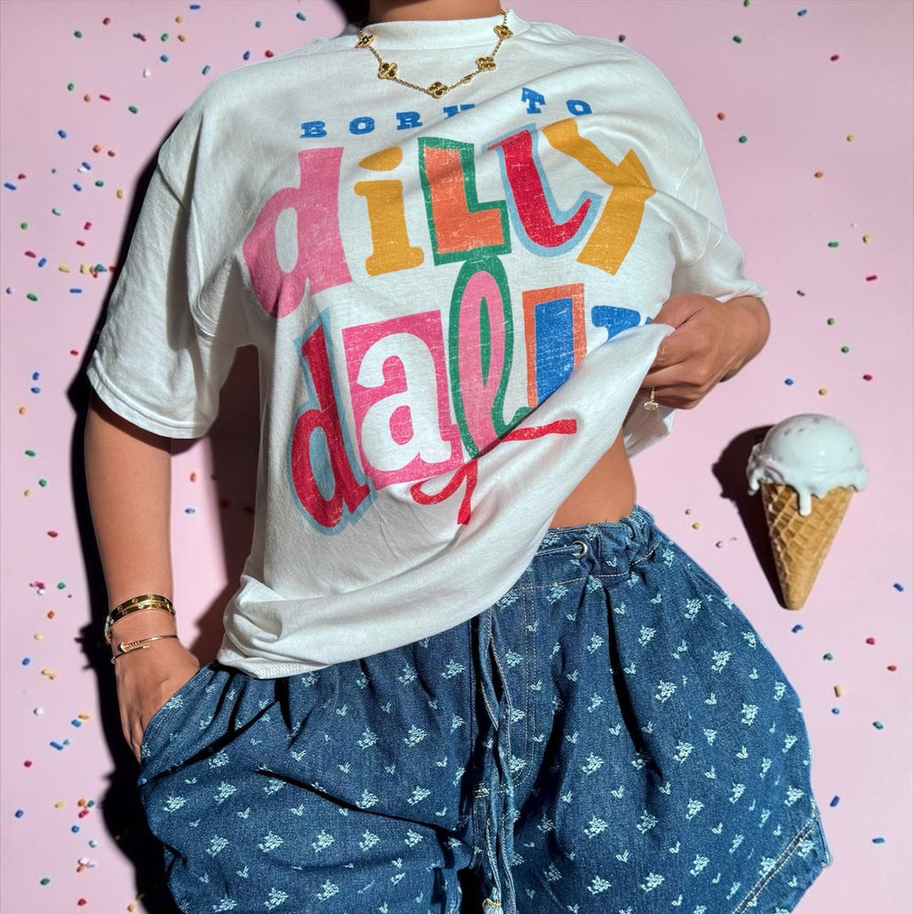 S391610 american retro colorful letter print short sleeve t-shirt women's summer drop shoulder casual top cross-border wholesale