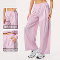 Women's color block active sun protection pants - lightweight, breathable, 3d sun protection, uv resistant, loose fit, workout leggings - 3598