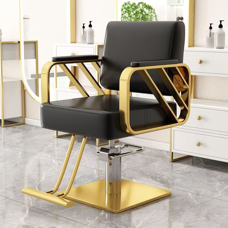Hairdressing chair popular hairdressing store perm and dye salon special fashion adjustable stainless steel hair cutting chair high-end hairdressing chair