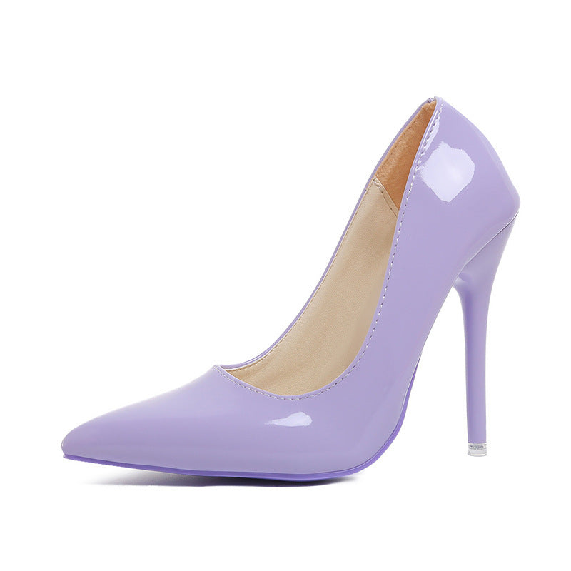 2026 new purple patent leather pointed-toe high heels - women's stiletto pumps, sexy & elegant, perfect for work & business
