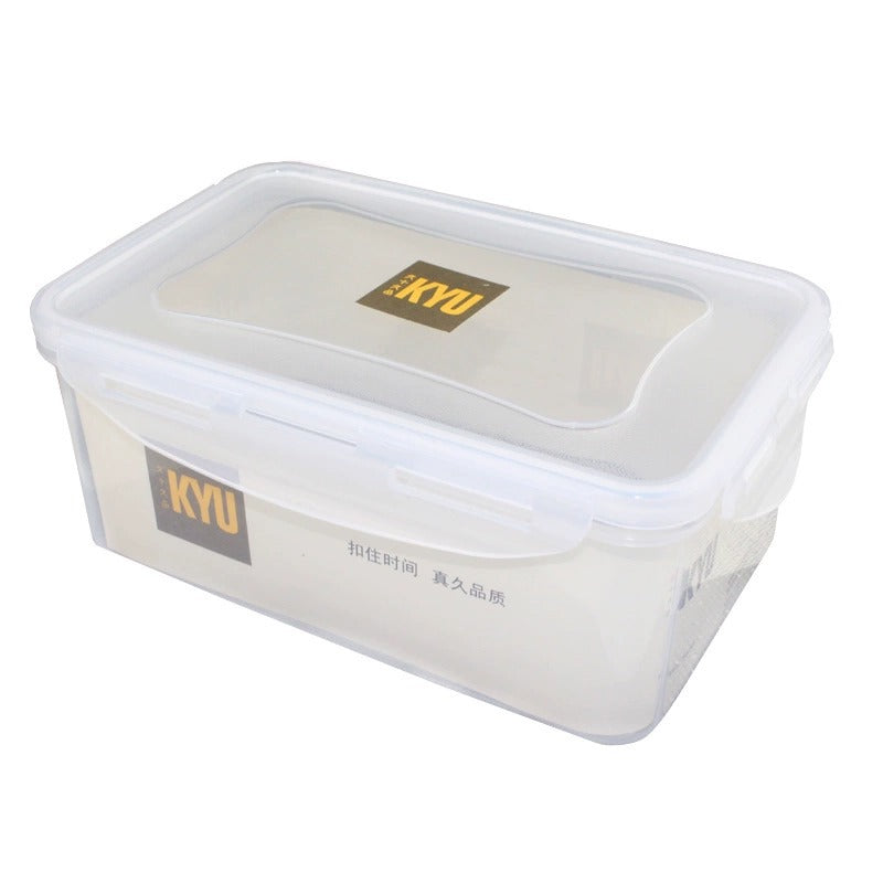 New fresh-keeping box, microwave oven heating leak-proof lunch box, food storage box, high-end plastic thickened sealed box, round.