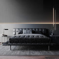 Italian onda bed designer - trending luxury 1.8m double genuine leather italian comfort leather art gentleman's grand bed