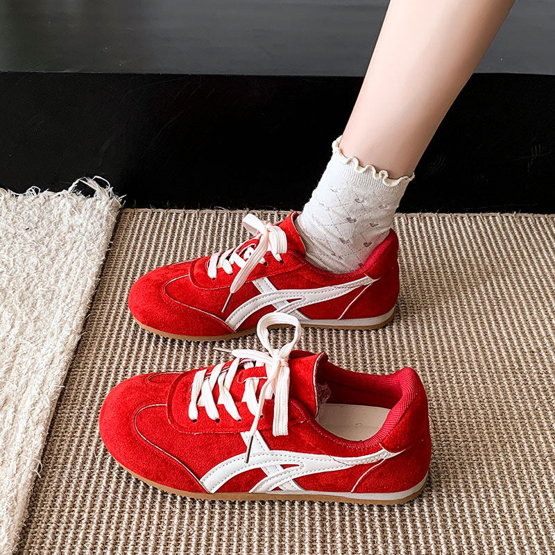 2026 german army trainers (gats) women's versatile new spring/autumn retro agnes flats - slimming casual sneakers