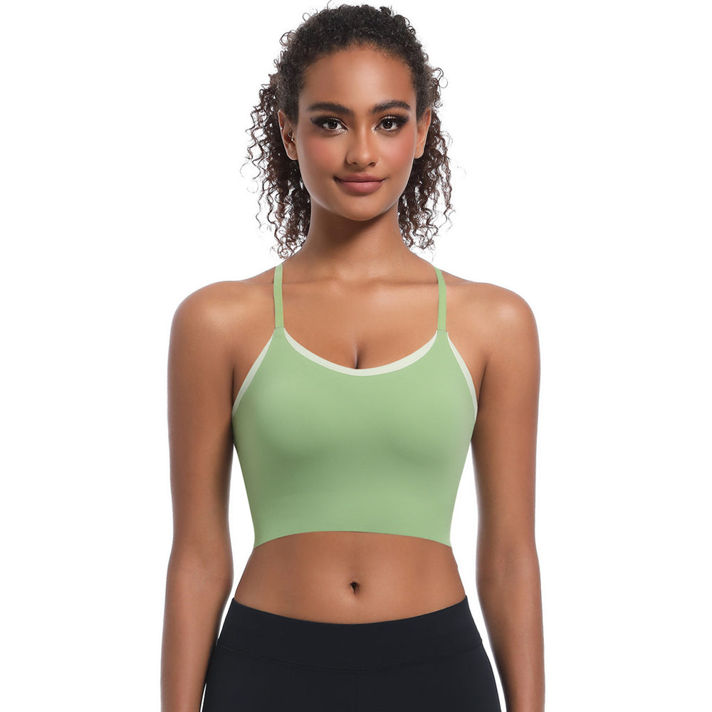 Clearance nude sensation camisole bra - seamless, quick-dry, breathable, shockproof sports bra for yoga, running, and fitness