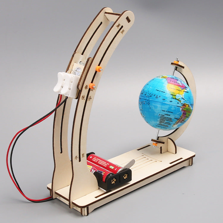 Science experiment DIY earth day and night alternation demonstration model technology small production, children's handmade teaching aids material package