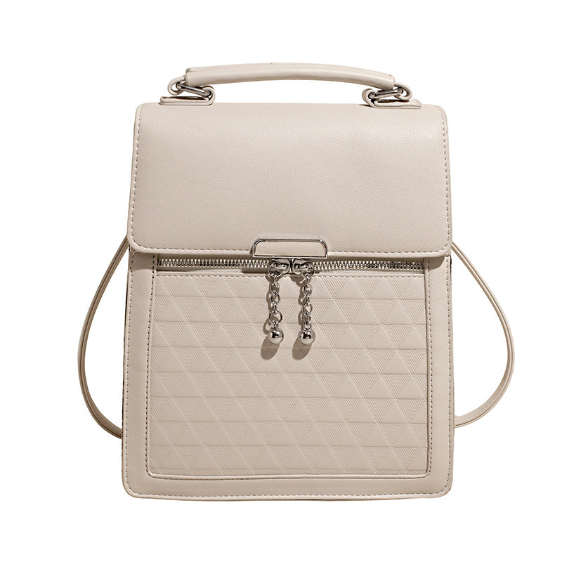 Cross-border new fashion trendy solid color women's handbag large capacity Korean version high-end niche shoulder messenger bag