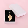 Factory direct leaf-shaped massage facial roller - metal scraping board for face, eye, and neck lifting - wholesale