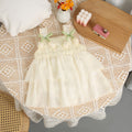 Newborn baby girl summer sleeveless romper dress - princess style, 100-day celebration, super cute suspender summer dress