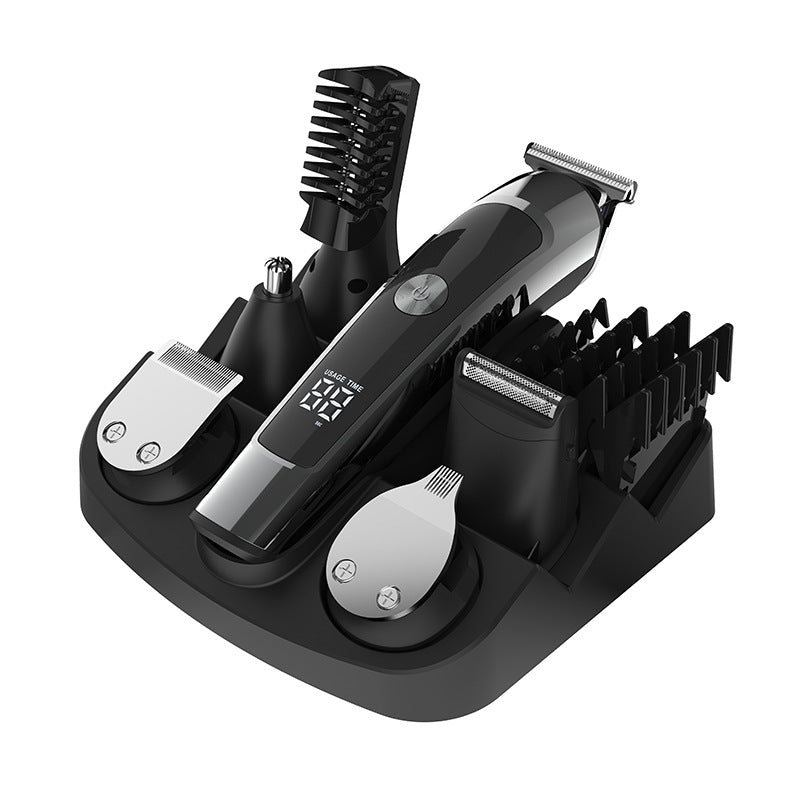 Hair salon special multi-function electric hairdressing electric hair clipper hair suit washable six-in-one for home oil head carving