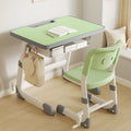 Hand-cranked lift [installation-free model] fresh green table + chair
