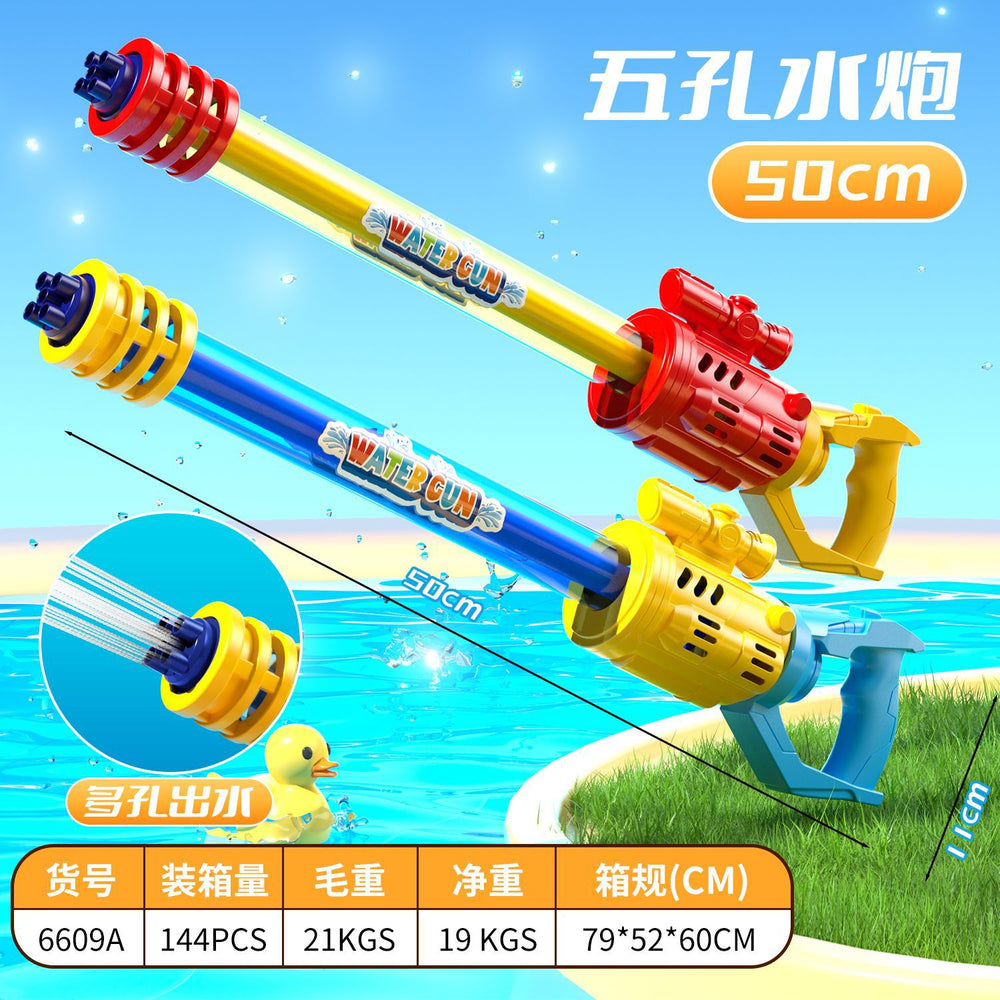 pull-out syringe water gun multi-hole water cannon summer outdoor water fight water splashing festival water toys wholesale