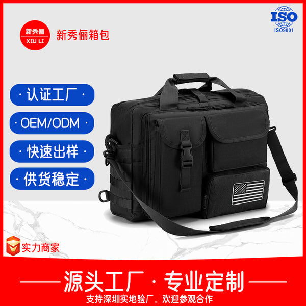 Oxford waterproof material men's messenger bag 15 inch with portable  special for lightweight