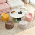 Cream style sofa stool for home small stool back chair low stool small bench casual round stool door shoe changing stool