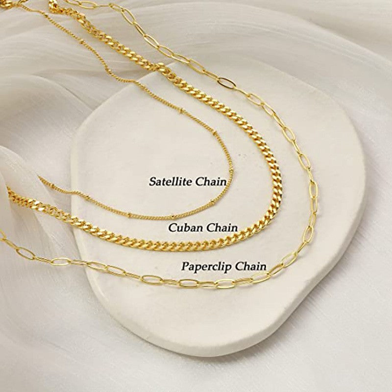 European and american fashionable minimalist versatile hip-hop layered choker necklace - statement lightweight luxury titanium steel necklace for women