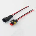 2-hole male 15cm two-color wire