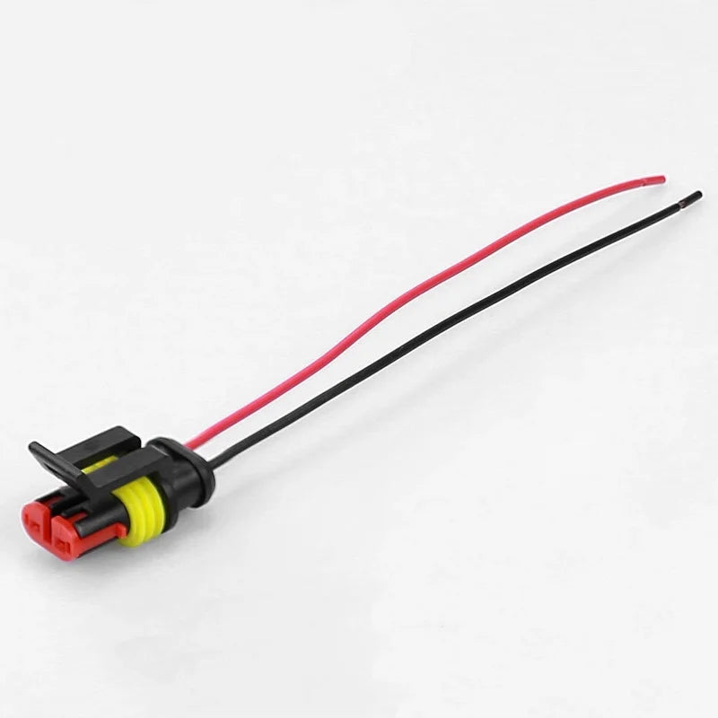 2-hole female 15cm two-color wire