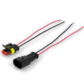 2-hole female 15cm two-color wire