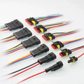 2-hole male 15cm two-color wire