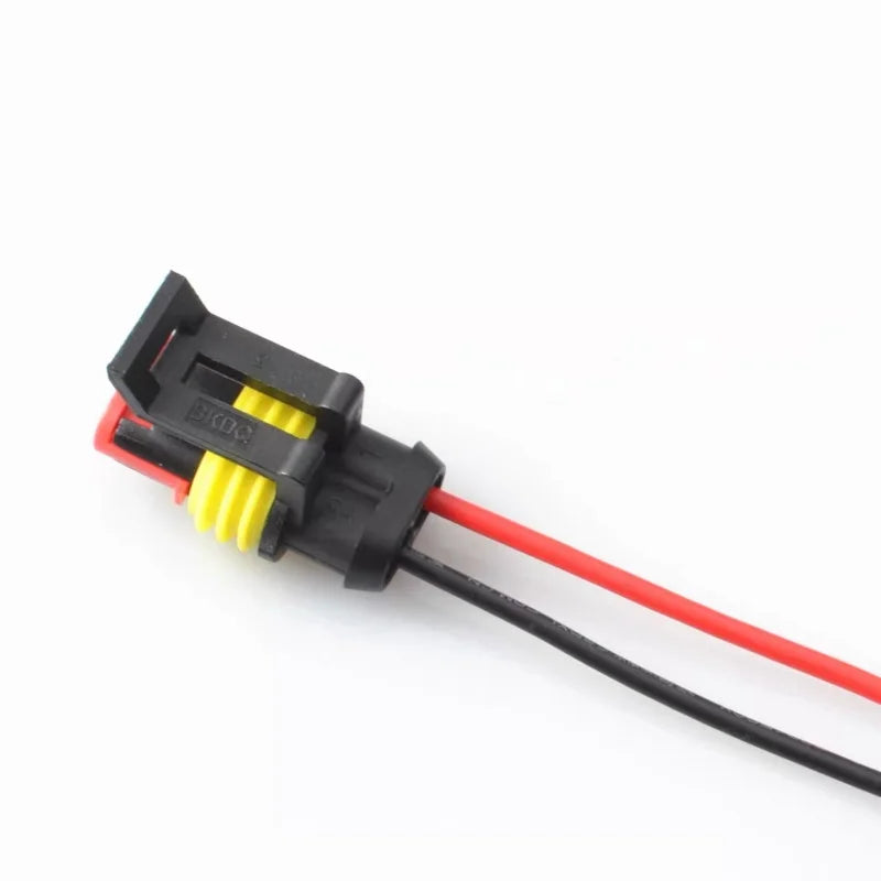 2-hole female 15cm two-color wire