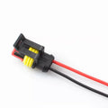 2-hole female 15cm two-color wire