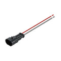 2-hole male 15cm two-color wire
