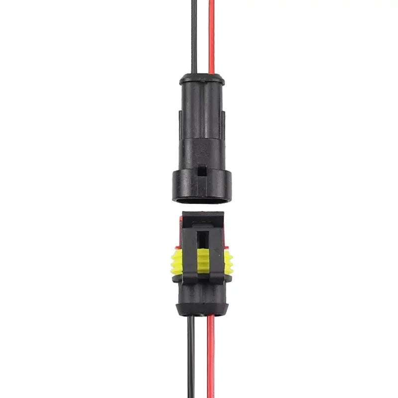 2-hole male 15cm two-color wire