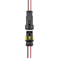 2-hole male 15cm two-color wire