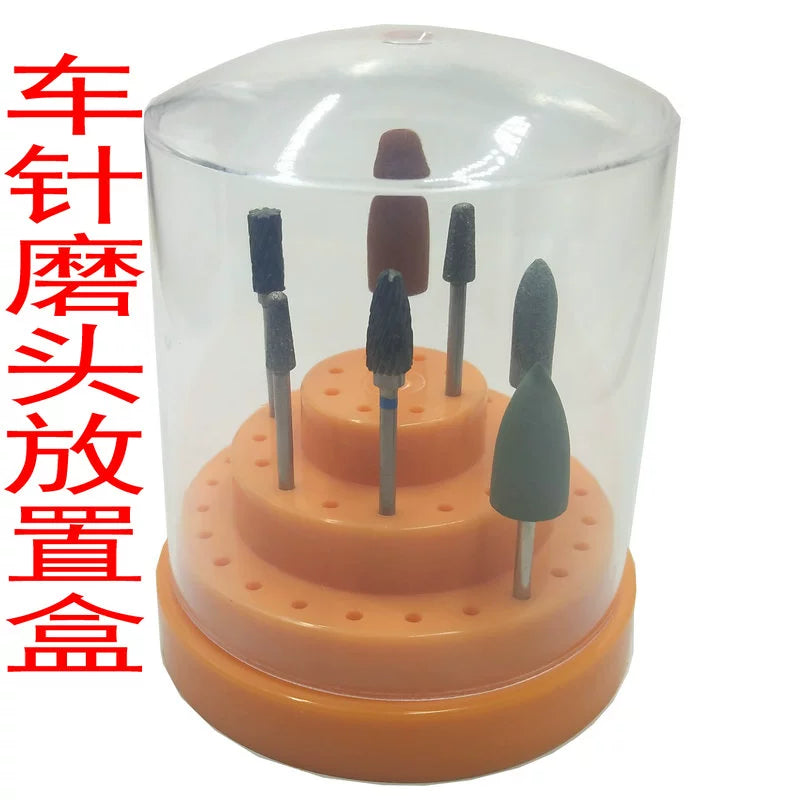 Low speed car needle disinfection placement box ball drill row drill tungsten steel drill emery grinding head extraction wisdom tooth ambush dental
