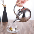 stainless steel teapot restaurant with filter tea kettle commercial water kettle large capacity hotel restaurant water kettle